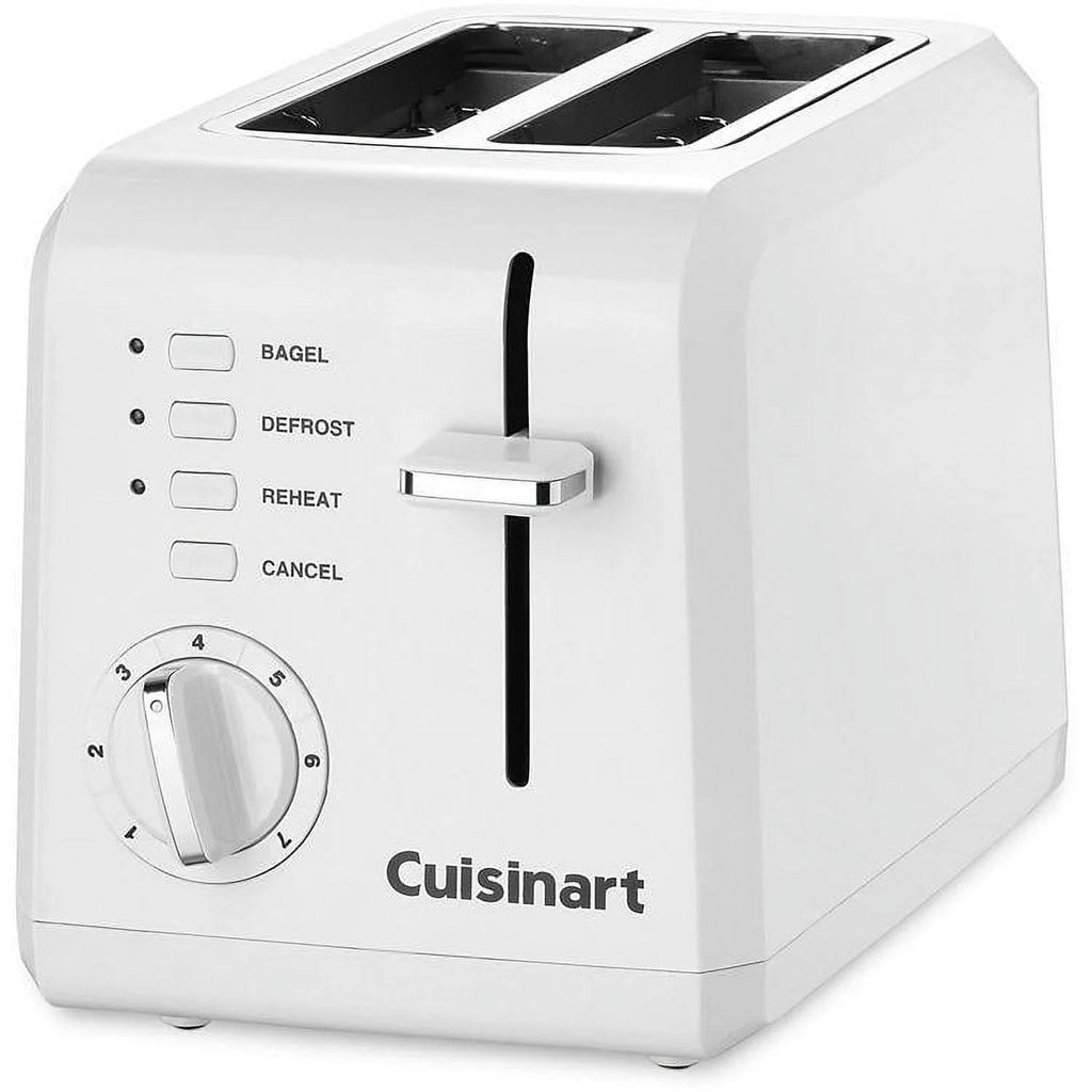 White 2-Slice Compact Plastic Toaster A15806