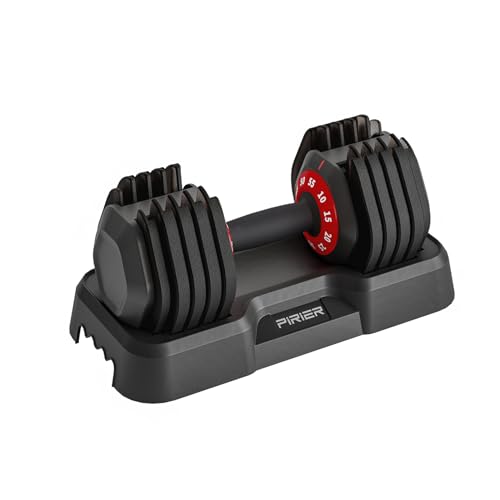 Adjustable Dumbbell 55LB Single Dumbbell Weight with Anti-Slip Metal Handle P745