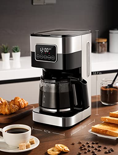 10-Cup Programmable Silver Coffee Maker X75857