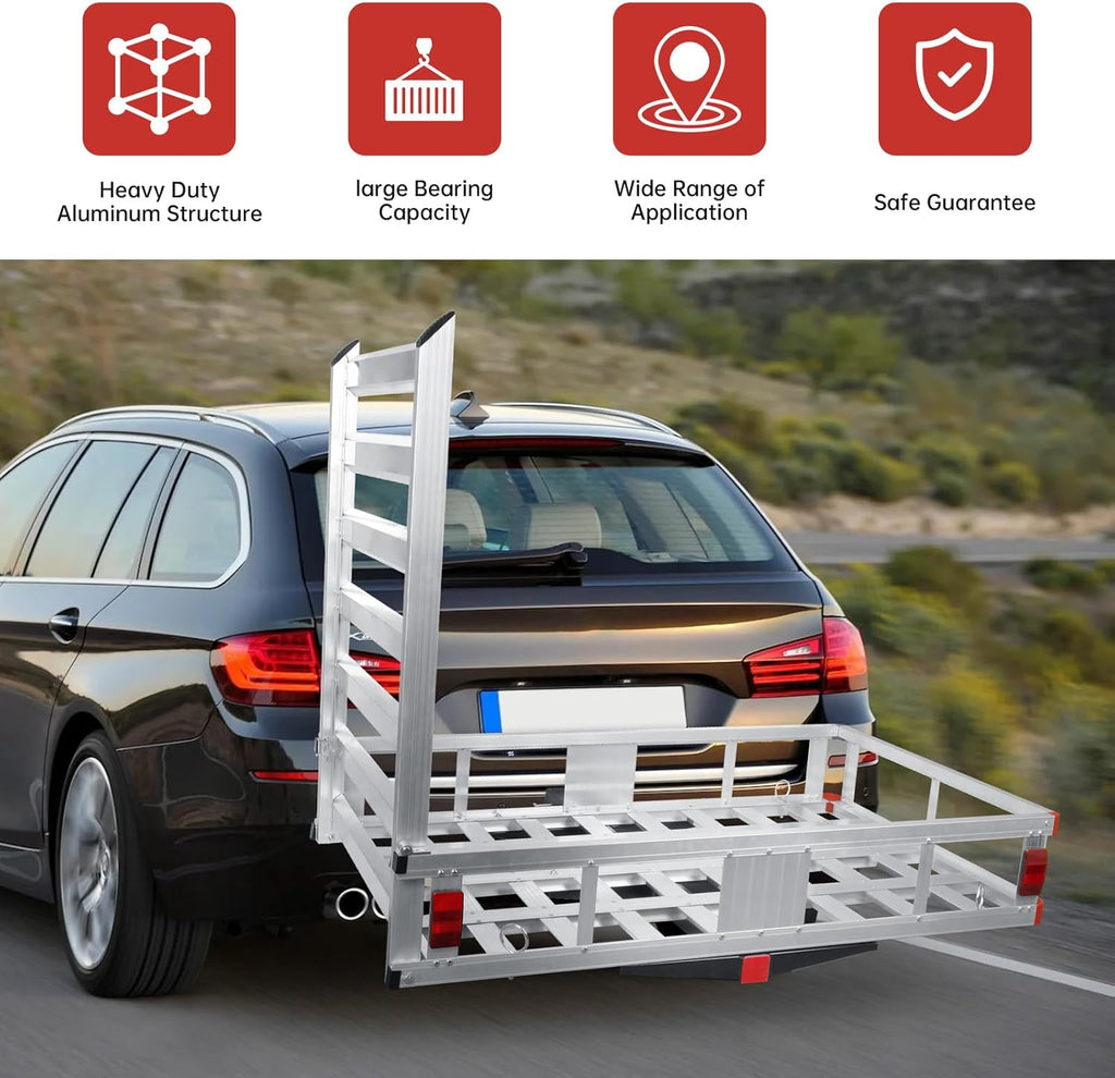 Aluminum Hitch Cargo Carrier, 50" x 29.5", 800Lbs Capacity S7776