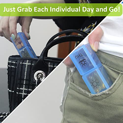 7 Day Pill Organizer with Removable Tray L2106