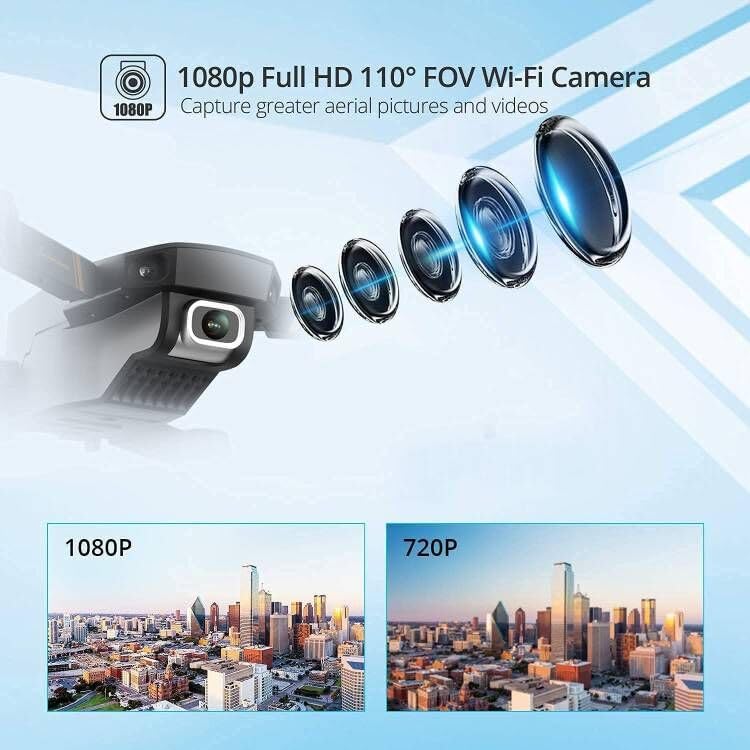 Drone with Camera 1080P FPV Foldable Mini Drone with 2 Batteries Z15525