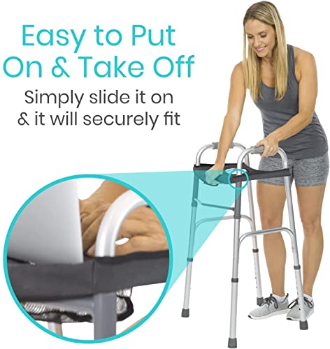 Walker Tray for Folding Standard Walkers with Basket P2758