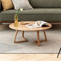 Solid Oak Wood Round Coffee Table E742002