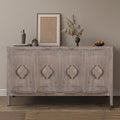 Black Storage Cabinet with 4 Doors I461