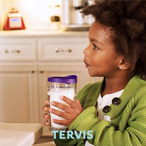 Clear Lidded Double Walled Insulated Tumbler Travel Cup, 24oz 2pk, Blue Lid I9339
