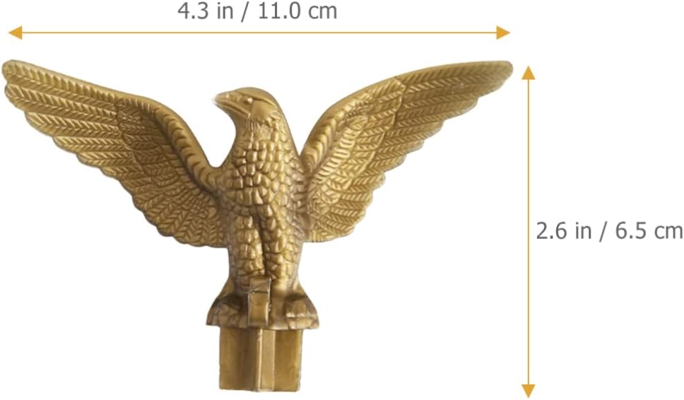 2PCS Plastic Flag Pole Eagle Topper Ornament Decoration R3833