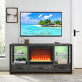 Grey TV Stand with Fireplace for TVs up to 65" M217070