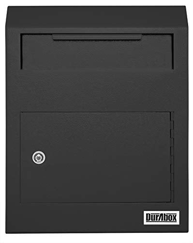 Heavy Duty Steel Wall Mount Locking Drop Box (Black) G89048