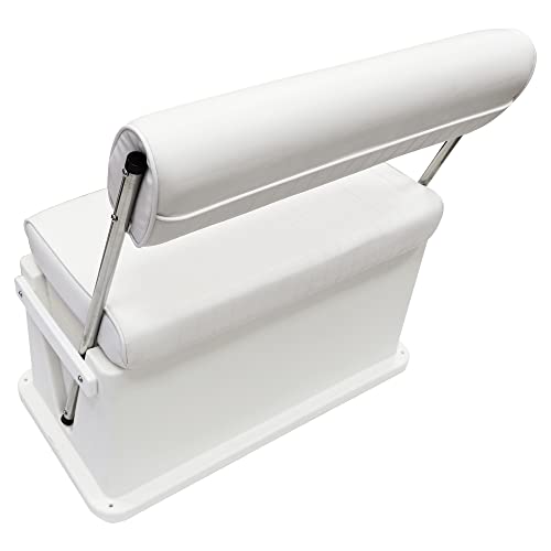 62 Quart White Swingback Cooler Storage Seat B1514