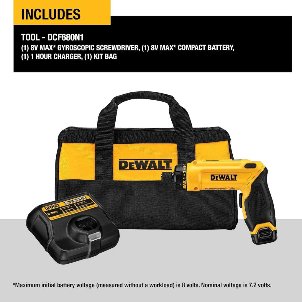 8V MAX Gyroscopic Cordless Screwdriver G9904