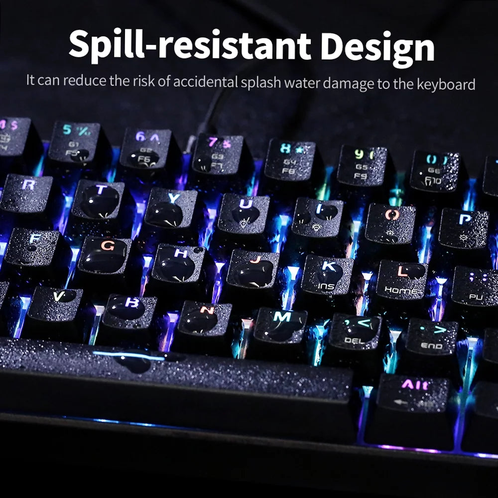 Black 61 Keys RGB Mechanical Gaming Keyboard P316