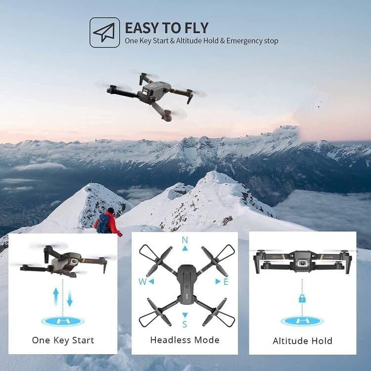 Drone with Camera 1080P FPV Foldable Mini Drone with 2 Batteries Z15525