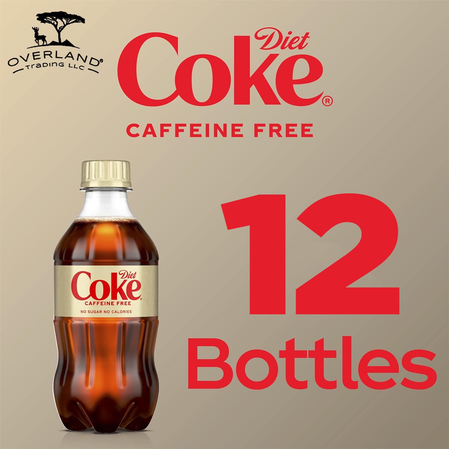 Caffeine Free Soda Soft Drink, 12 fl oz, 12 Pack S89652