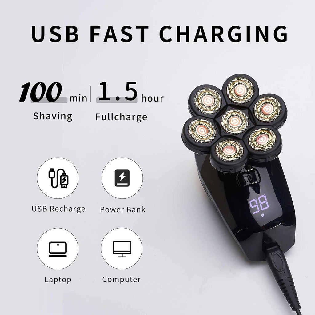 Electric Rotary 5 in 1 Shaver Beard Trimmer Grooming Kit R5317