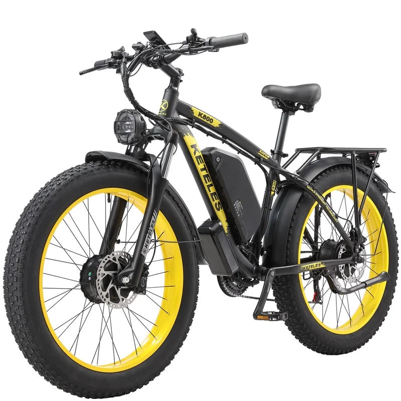 2000W 48V 23AH 26" Fat Tire Electric Mountain Bike W8407