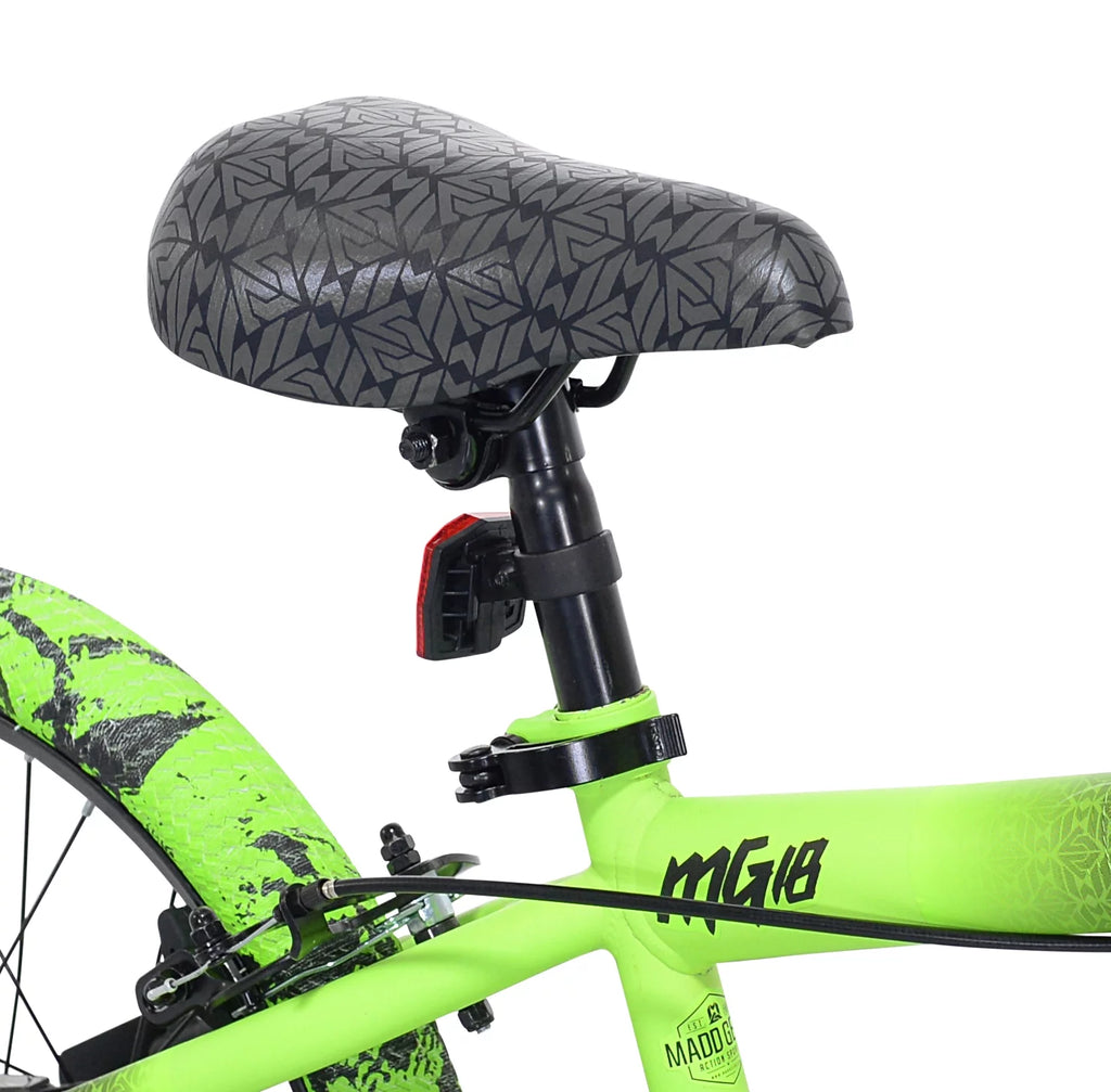 18" Black and Green BMX Bike X639