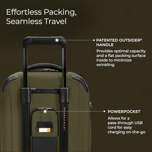 Black 22" Expandable Spinner Softside Luggage O8205