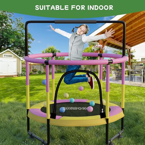 40"/48" 330 LBS Foldable Rebounder with Adjustable Foam Handle Q182