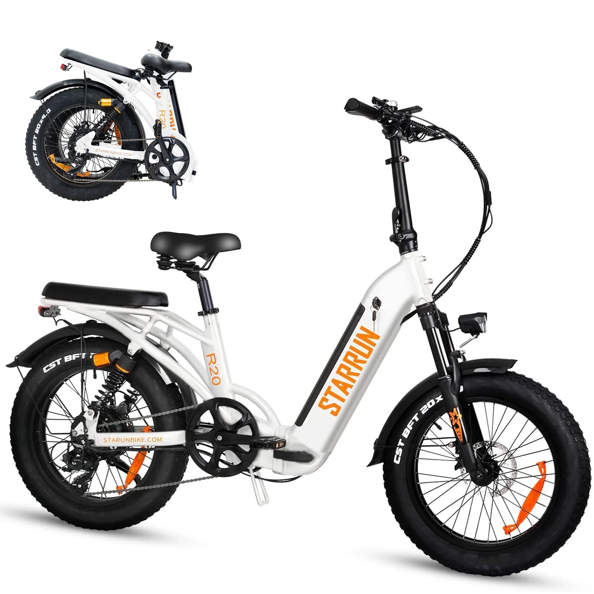 20''×4.0'' Fat Tire Electric Bike with 48V 20AH Removable Battery A87770