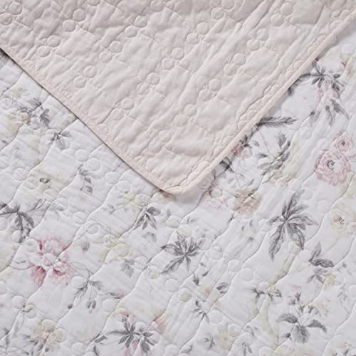King Reversible Cotton Quilt Set with Shams X5348