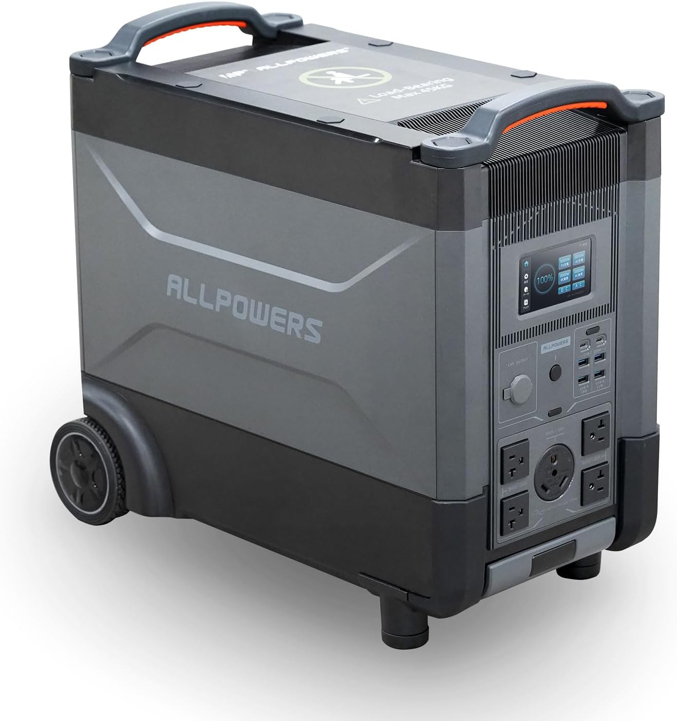 3456Wh LiFePO4 Portable Power Station with 3600W AC Output M745909