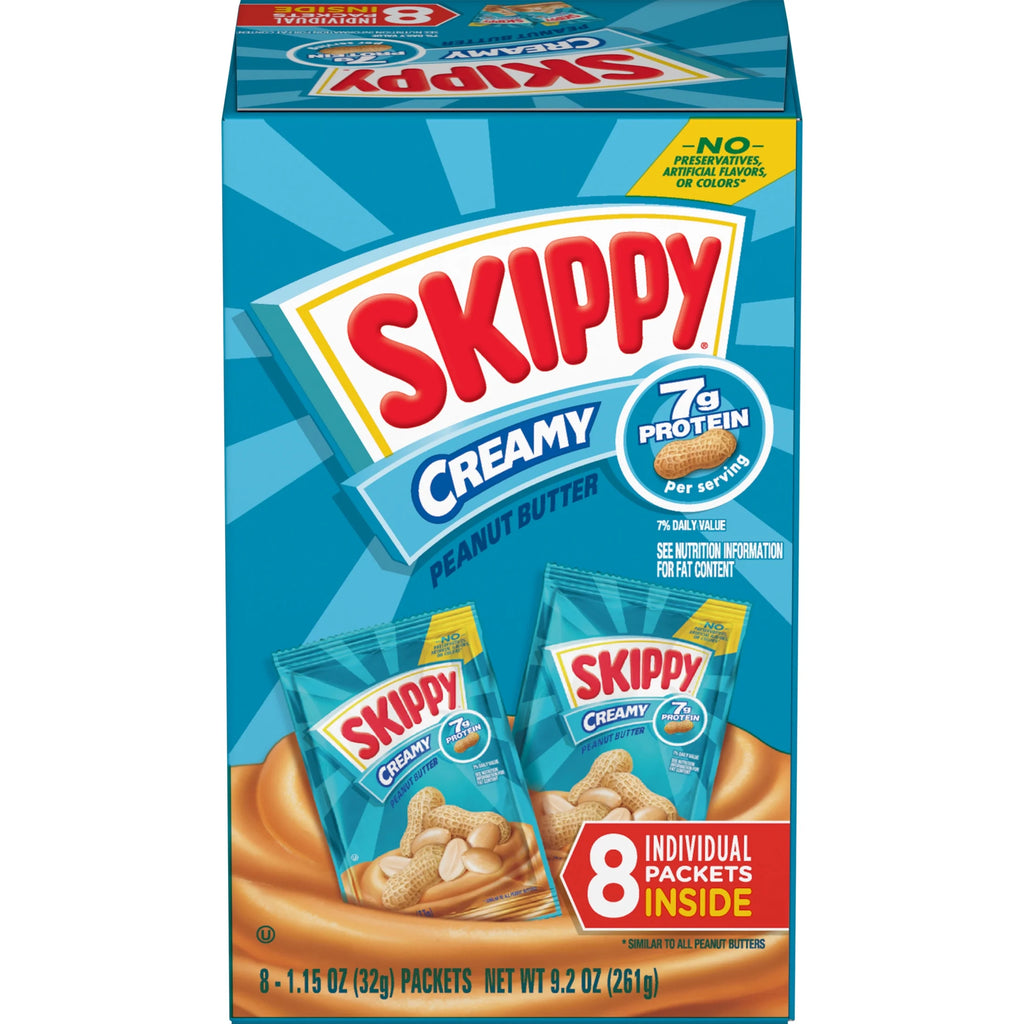 1.15 oz Creamy Peanut Butter Squeeze Packs (64 Pouches) L12597