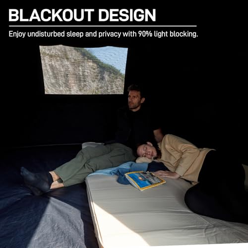 Blackout 6 Person Instant Cabin Tent with Vestibule and Large Mesh Windows Z986