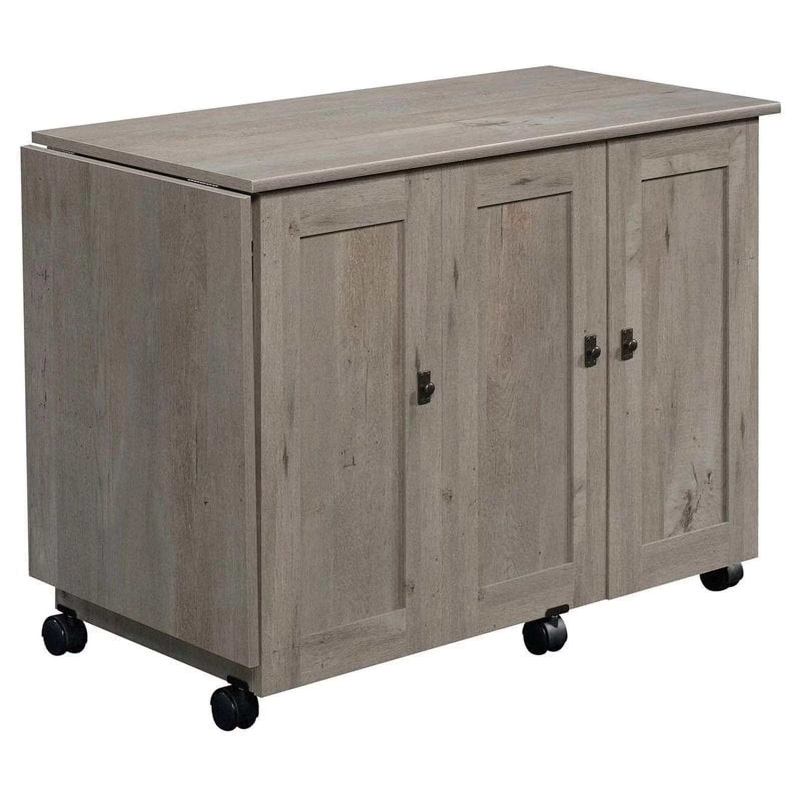 Contemporary Engineered Wood Sewing Craft Table in Oak Z629