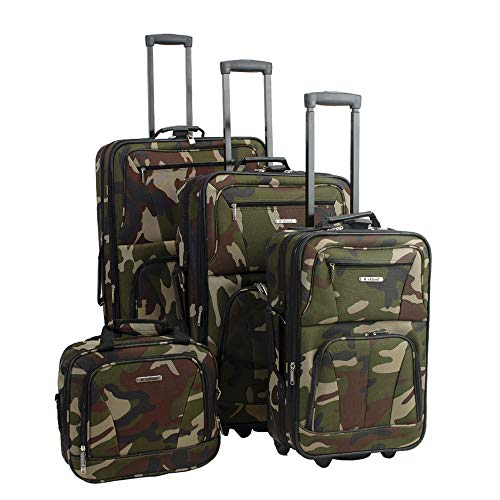 Black 4-Piece Softside Upright Luggage Set X691