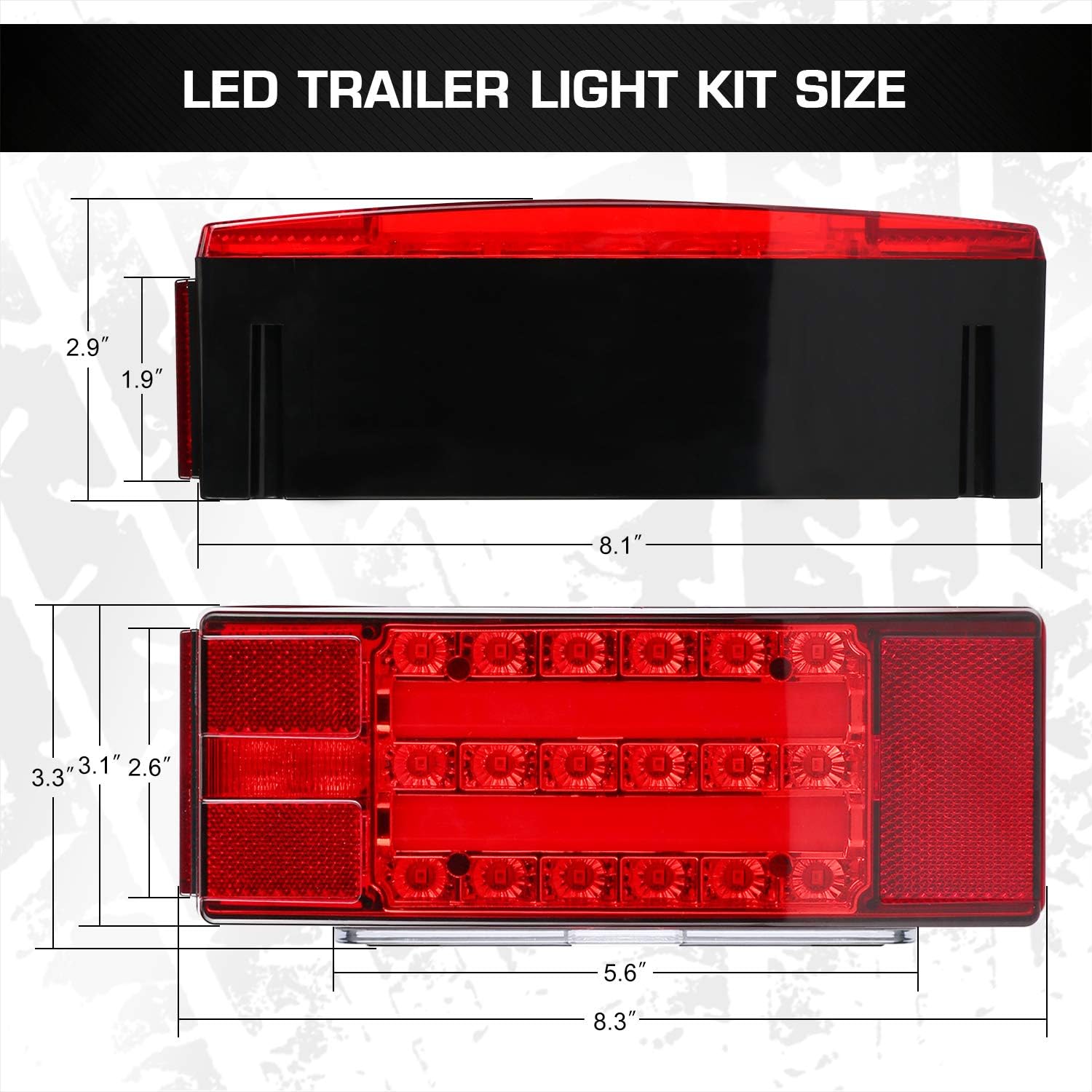 Submersible LED Trailer Light Kit X5481