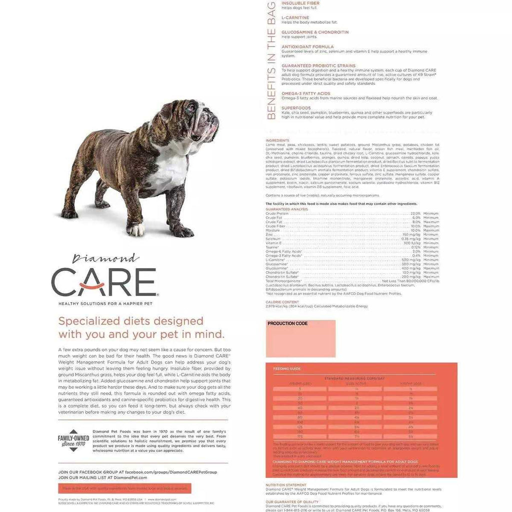 Weight Management Formula Adult Dry Dog Food M890