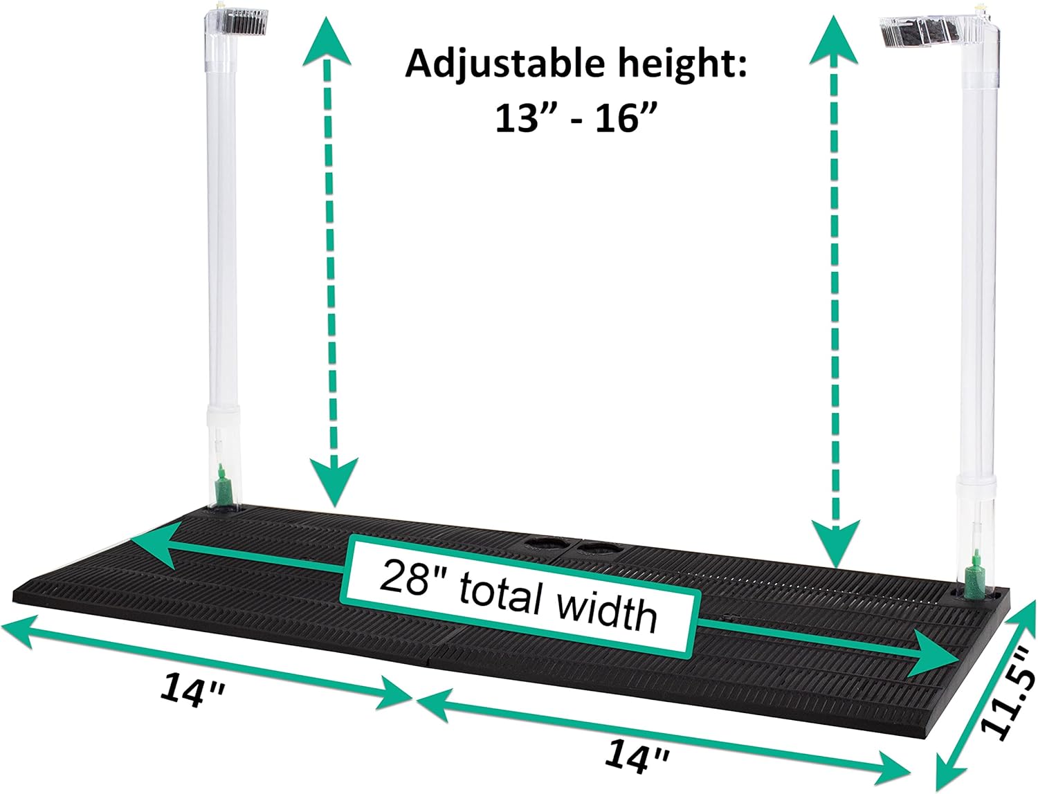 Undergravel Aquarium Filter for 20 (Long) - 29 Gallon Tanks – Two 14” x 11.1” Plates K54968