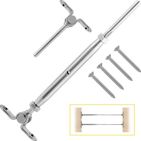 14 Pairs Steel Cable Railing Kit, T316 Stainless Steel T815