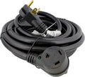 30 AMP 25ft RV Power Cord with Grip Handle & Indicator Light N814