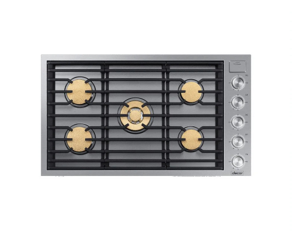 36" Wide Built-In Natural Gas Cooktop - Stainless Steel V574630