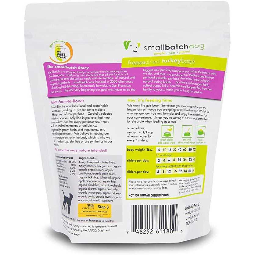 14 oz Freeze Dried Duck Dog Food Y76288