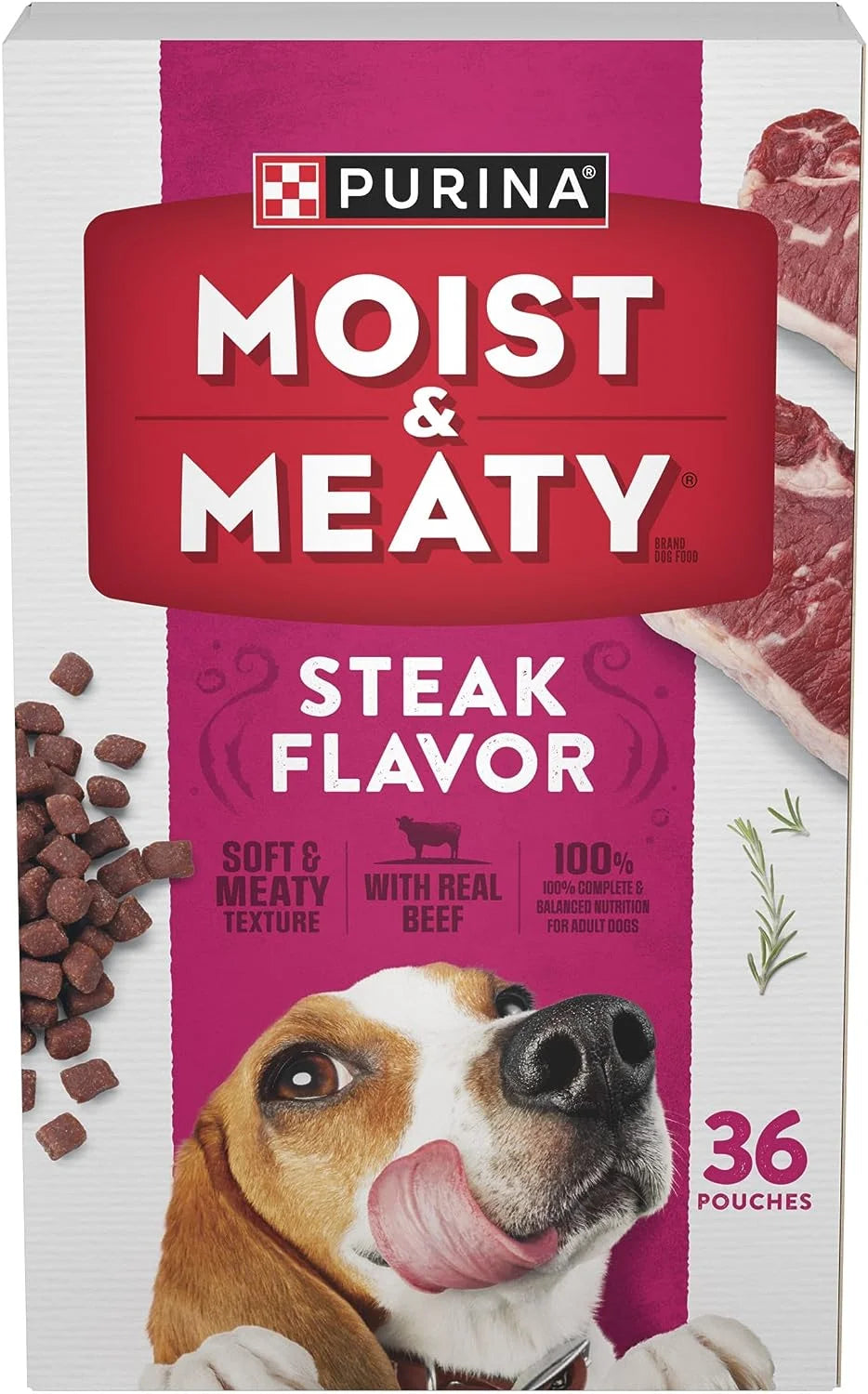 36 ct. Steak Flavor Wet Dog Food W25978