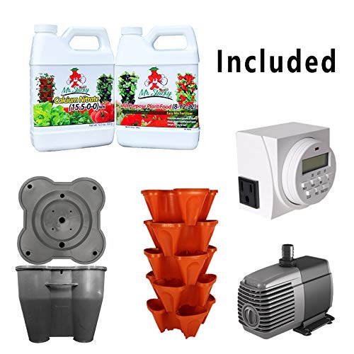Standard Kit Stone Self Watering Vertical Tower Gardening System C97037