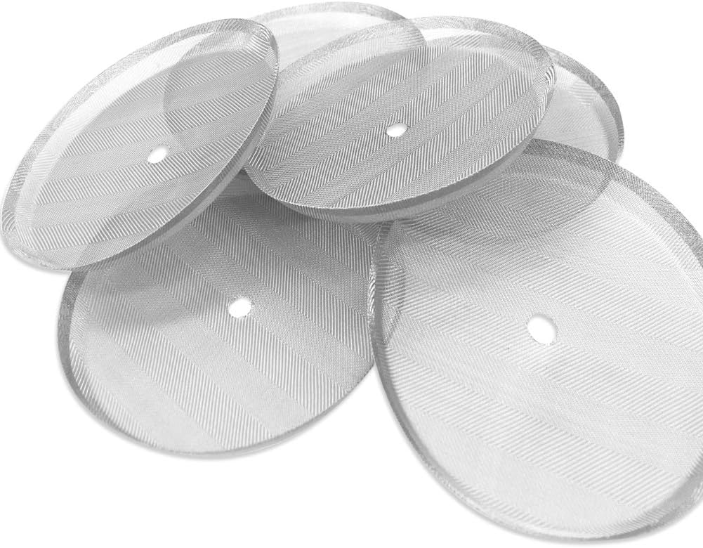 6 Pack Stainless Steel Mesh Replacement Filter Screen for French Press Coffee Makers X170424