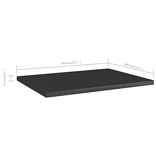 Gray 31.5"x11.8"x0.6" Wood Shelf Boards 4 pcs F68018