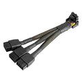 PCIE 5.0 Power Supply 3x8 Pin to 16Pin Mini 12+4Pin 12VHPWR 600W PSU Extension Cable 16AWG R6540