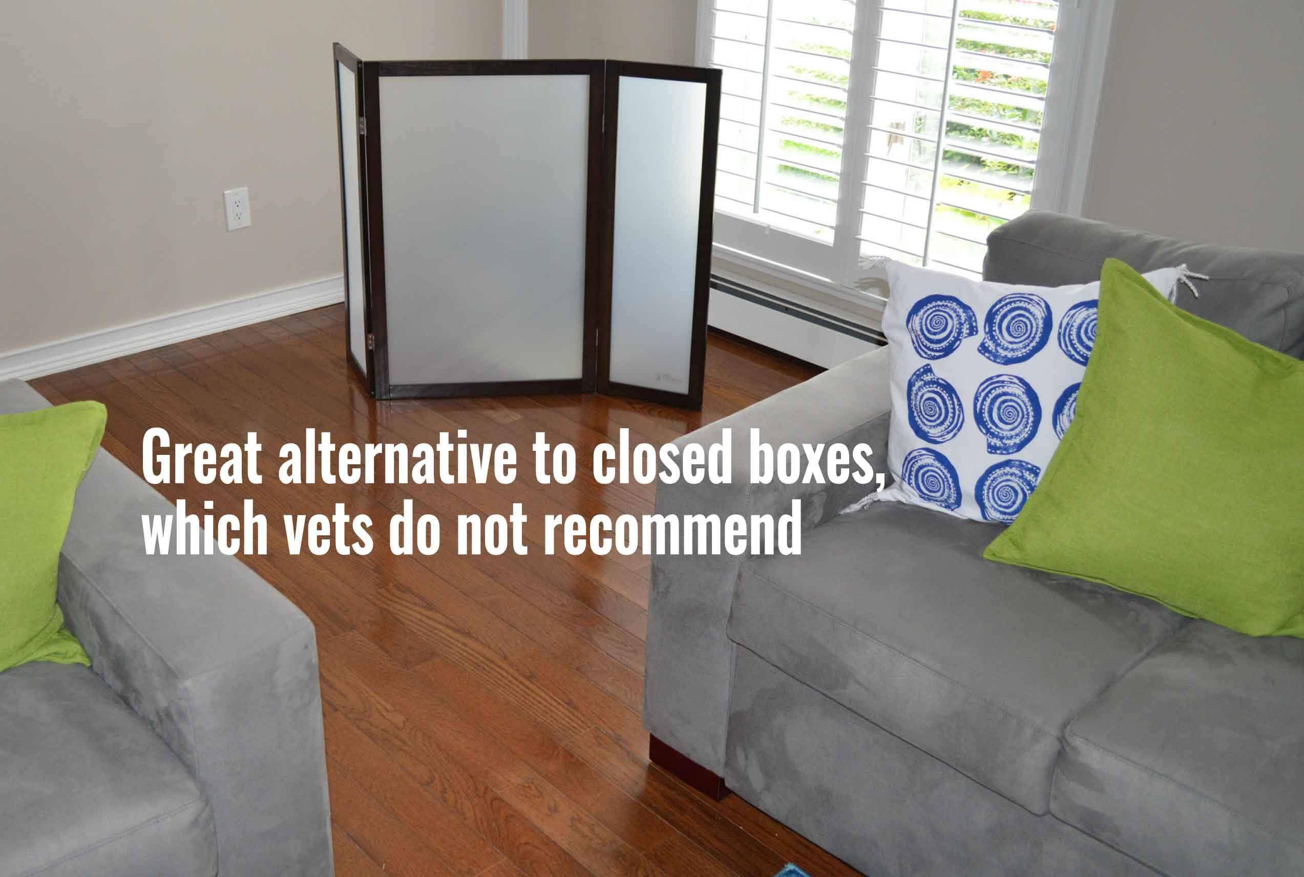 Cloud White Litter Box Privacy Screen U6464
