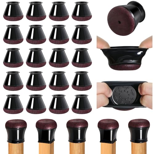 Small Clear Round Rubber Furniture Leg Caps Covers (Fit Round Diameter:0.6''-0.8'') S76716