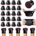 Small Clear Round Rubber Furniture Leg Caps Covers (Fit Round Diameter:0.6''-0.8'') S76716