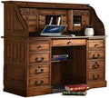 54 Inch Solid Oak Wood Rolltop Desk G703573