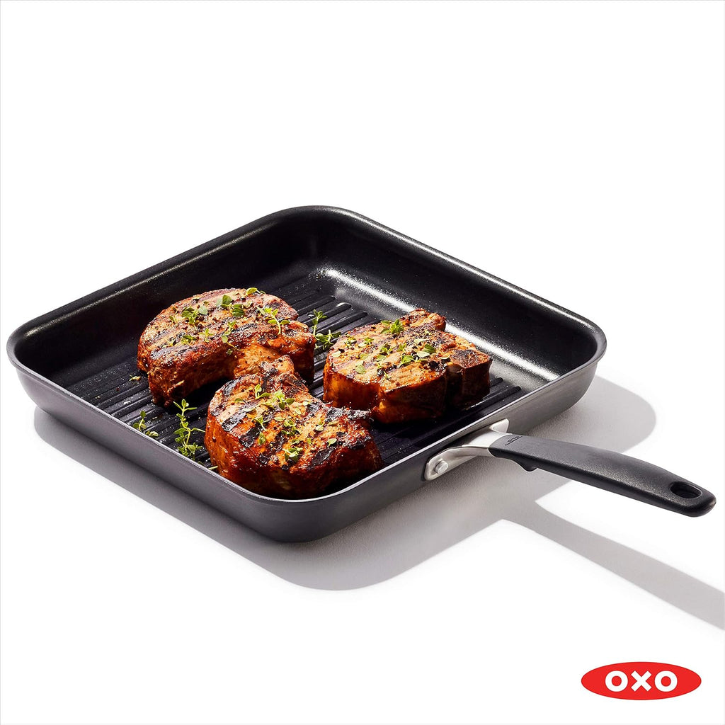 11" Square Nonstick Grill Pan with Stainless Steel Handle C888