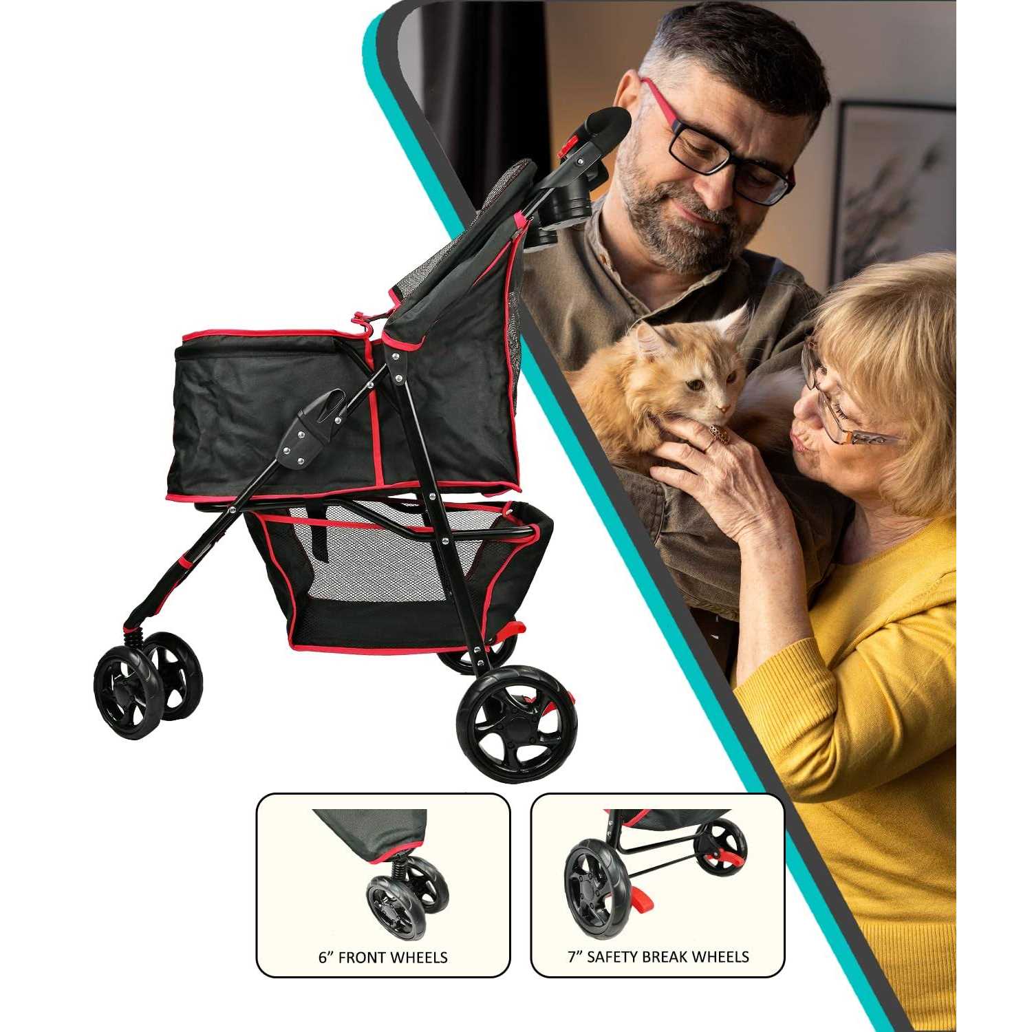 Single Jogger Pet Stroller F33524