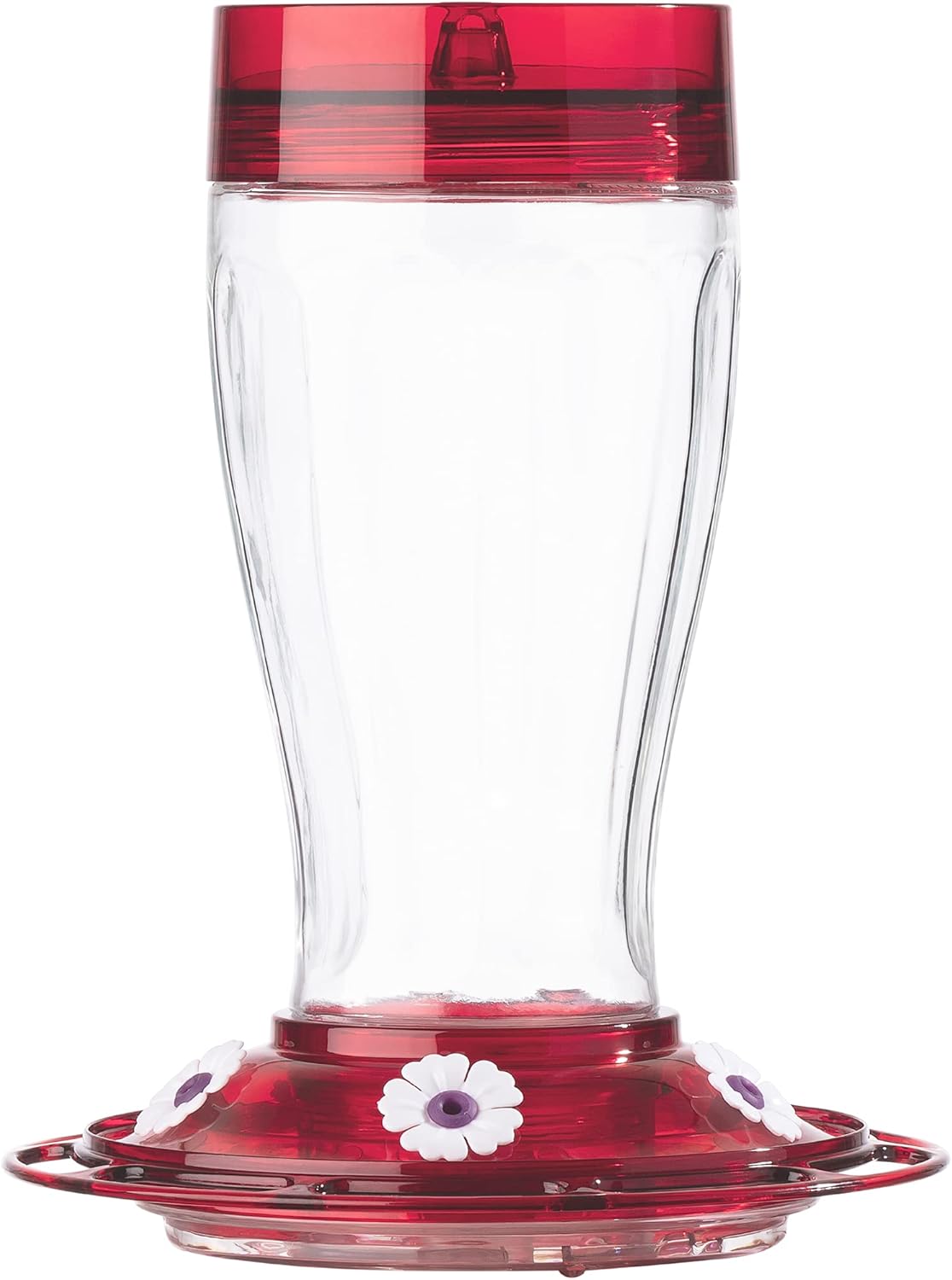 Glass Hummingbird Feeder, 5 Feeding Stations, 40 Ounces J81937