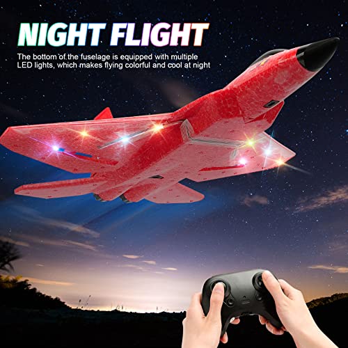 2.4Ghz 2 Channel Remote Control F22 RC Airplane Y39937